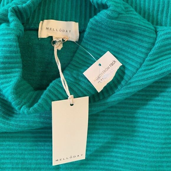 MELLODAY Ottoman Ribbed Knit Turtleneck - M - NWT - Picture 6 of 8
